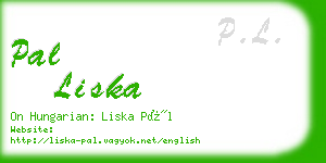 pal liska business card